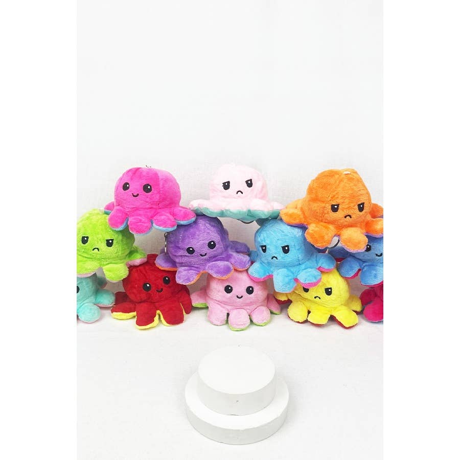 The Reversible Octopus Keychain: MIX COLOR / ONE(12)