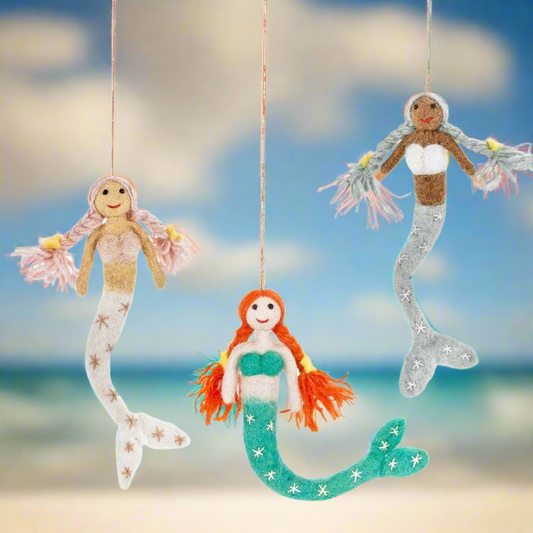 Handmade Felt Magical Mermaids