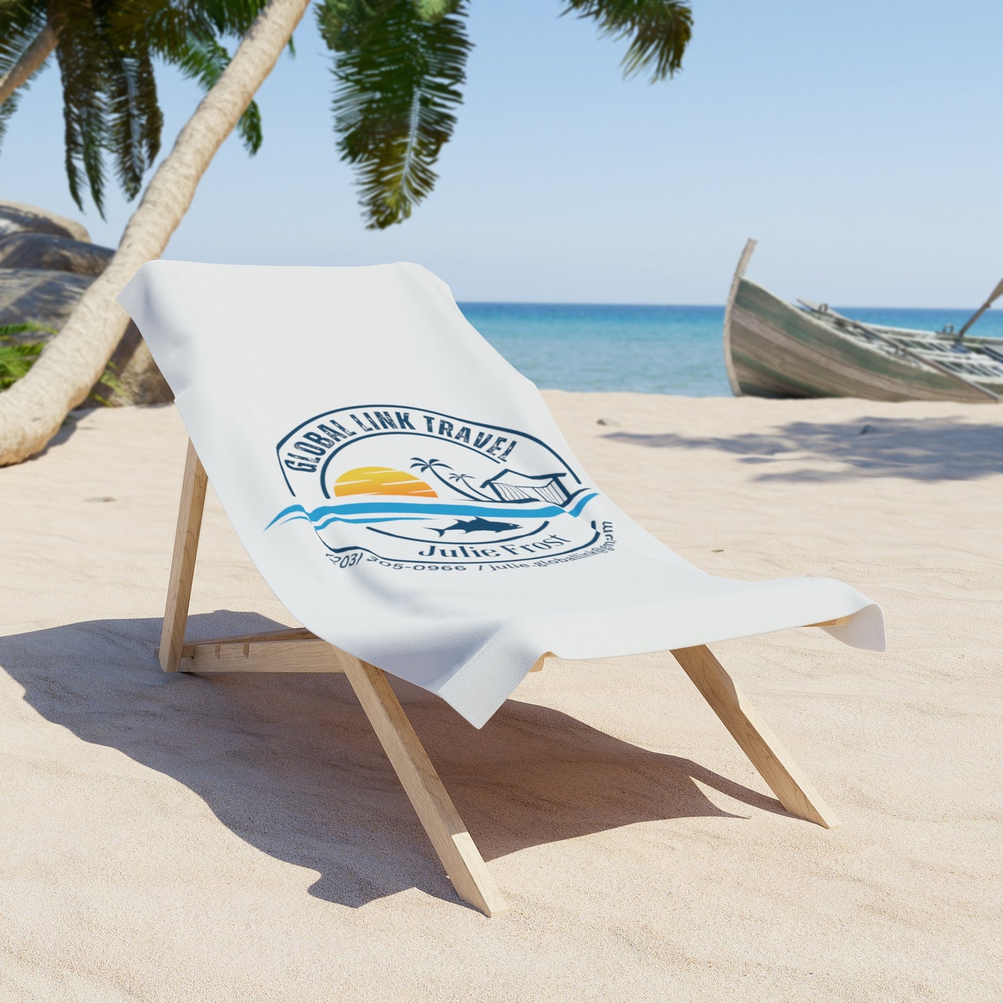 Global link travel Beach Towel