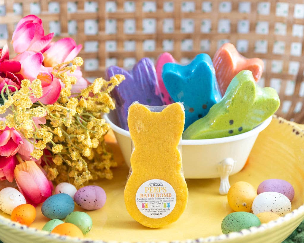 Easter Bunny Bath Bombs: Jelly Bean (Blue)