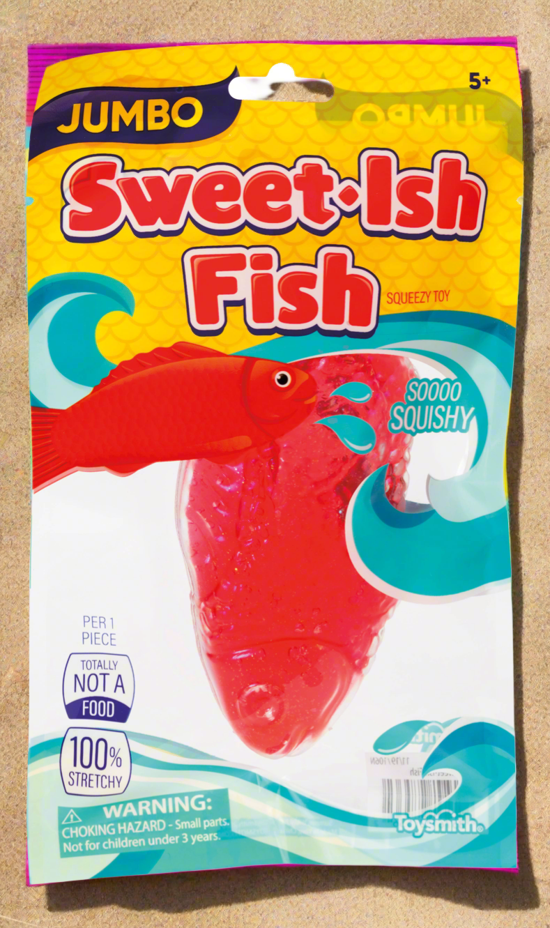 Toysmith Jumbo Sweet-Ish Fish Non-Edible Squeezy Toy