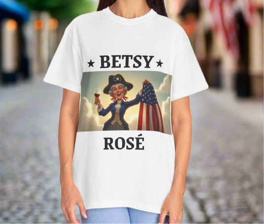 Betsy Rose’ Patriotic Tee, Independence Day Apparel, Celebration Wear, Gifts for Her, Fun Summer Tee