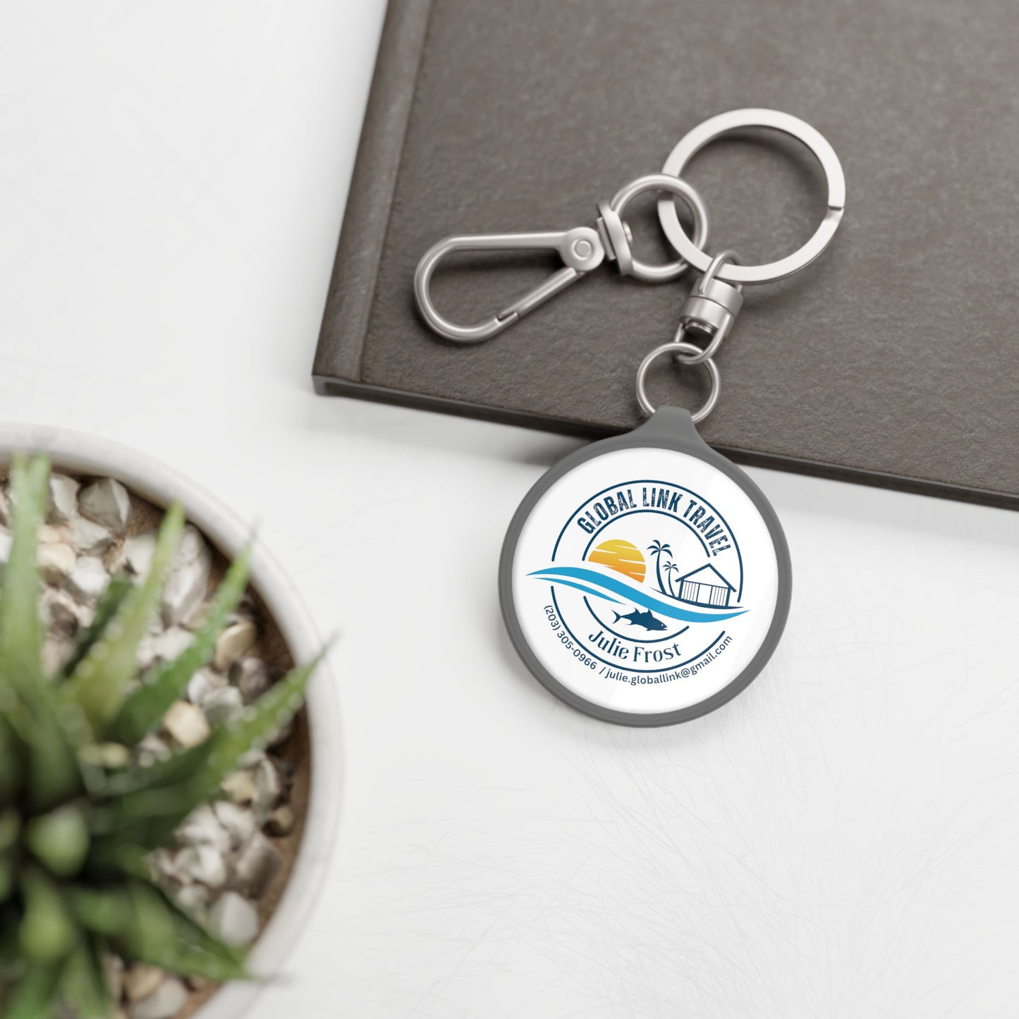 Global Link Travel Keyring Tag