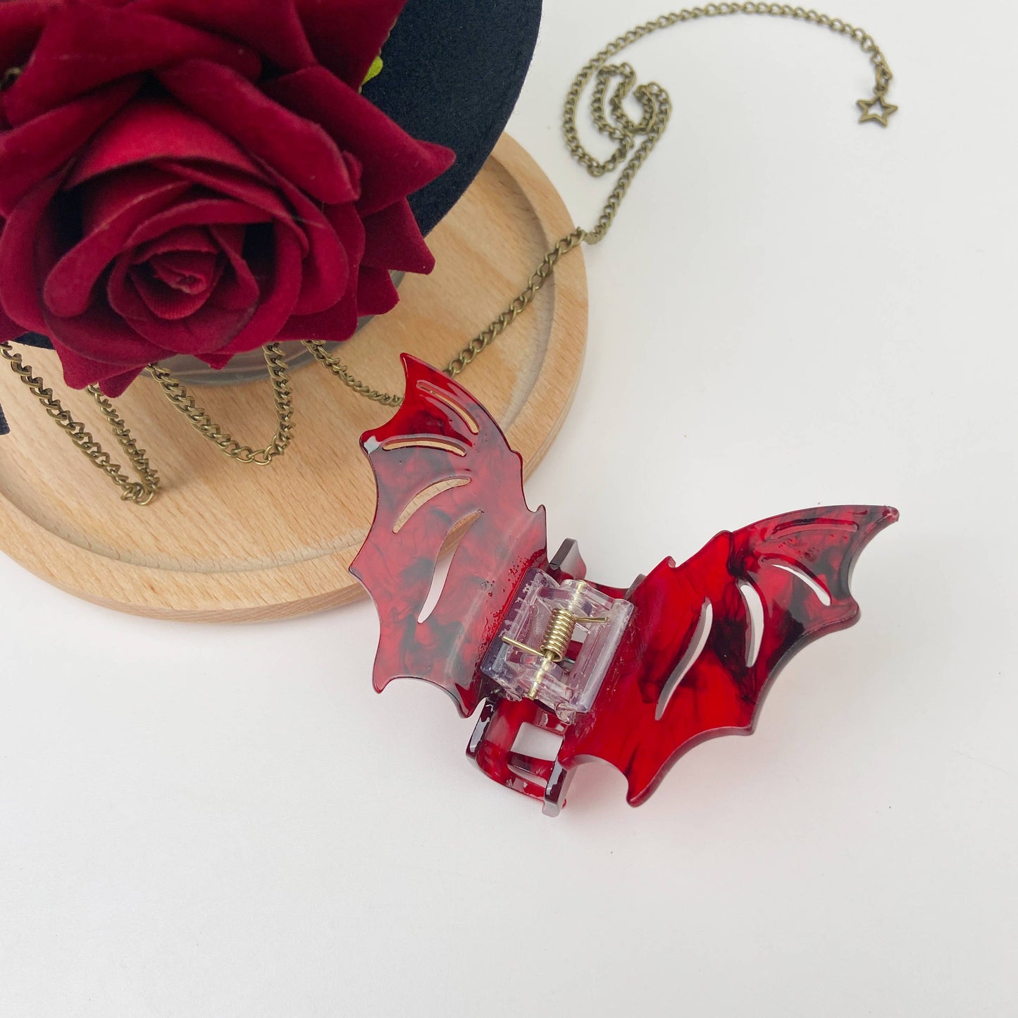 Colorful Bat Hair Clip Halloween: 1