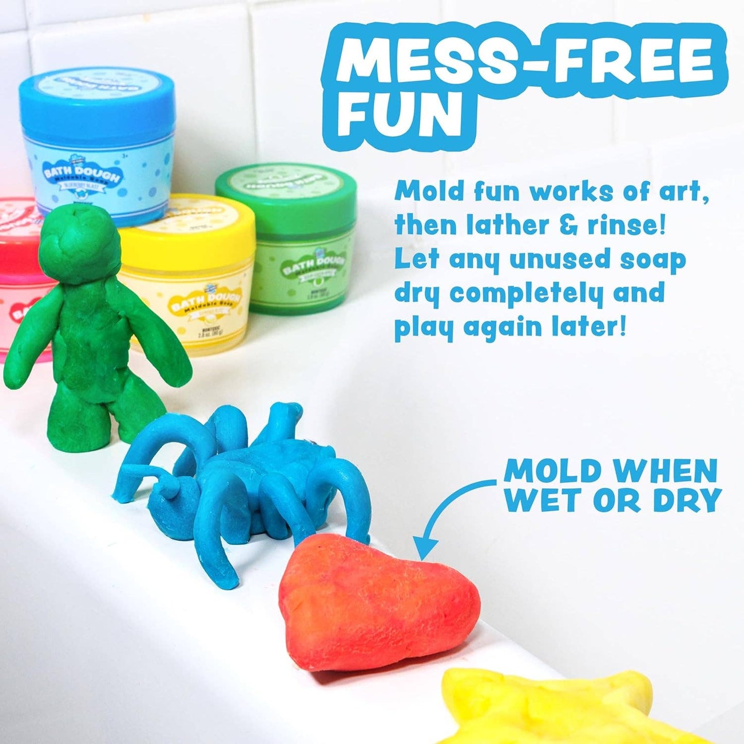 Tub Works® Bath Dough™ Moldable Kids Soap l