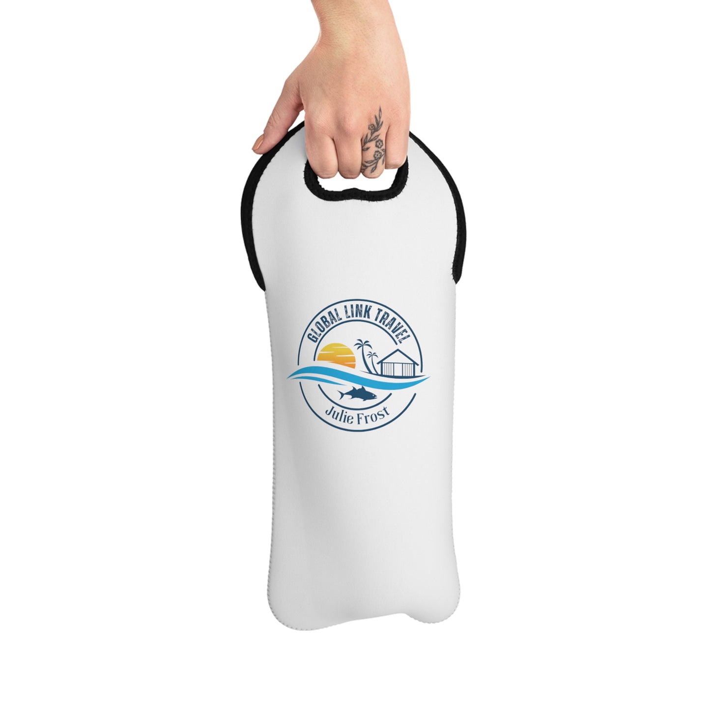 global link travel Wine Tote Bag