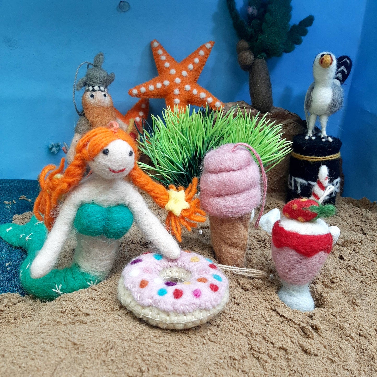 Handmade Felt Magical Mermaids