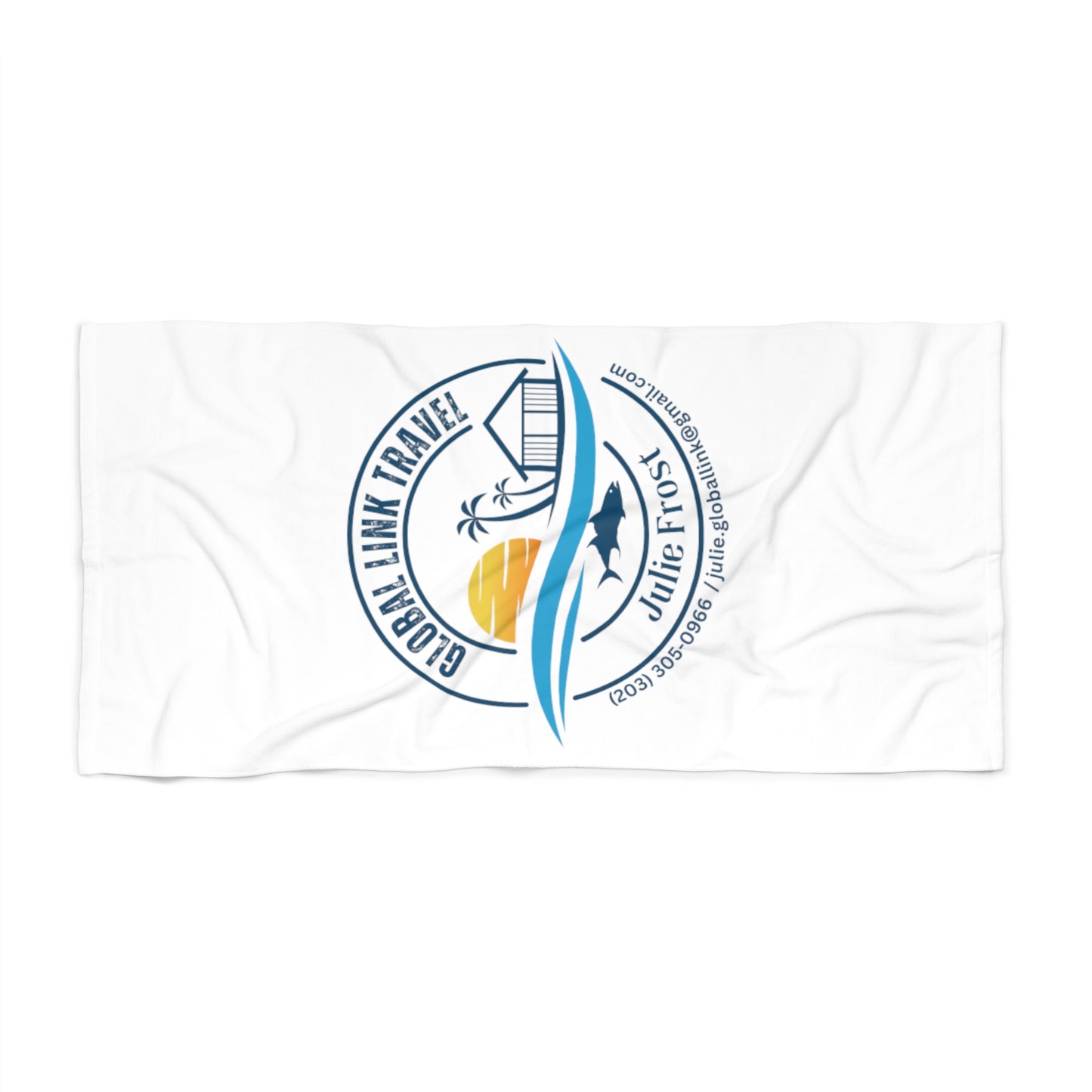 Global link travel Beach Towel