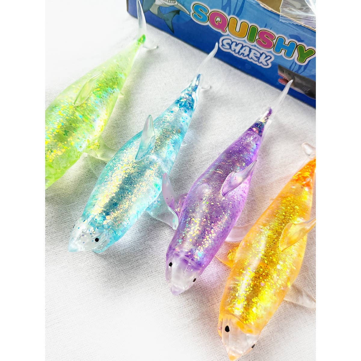 Maltose Shark Stress Release Squishy Toy: MIX COLOR / ONE(12)