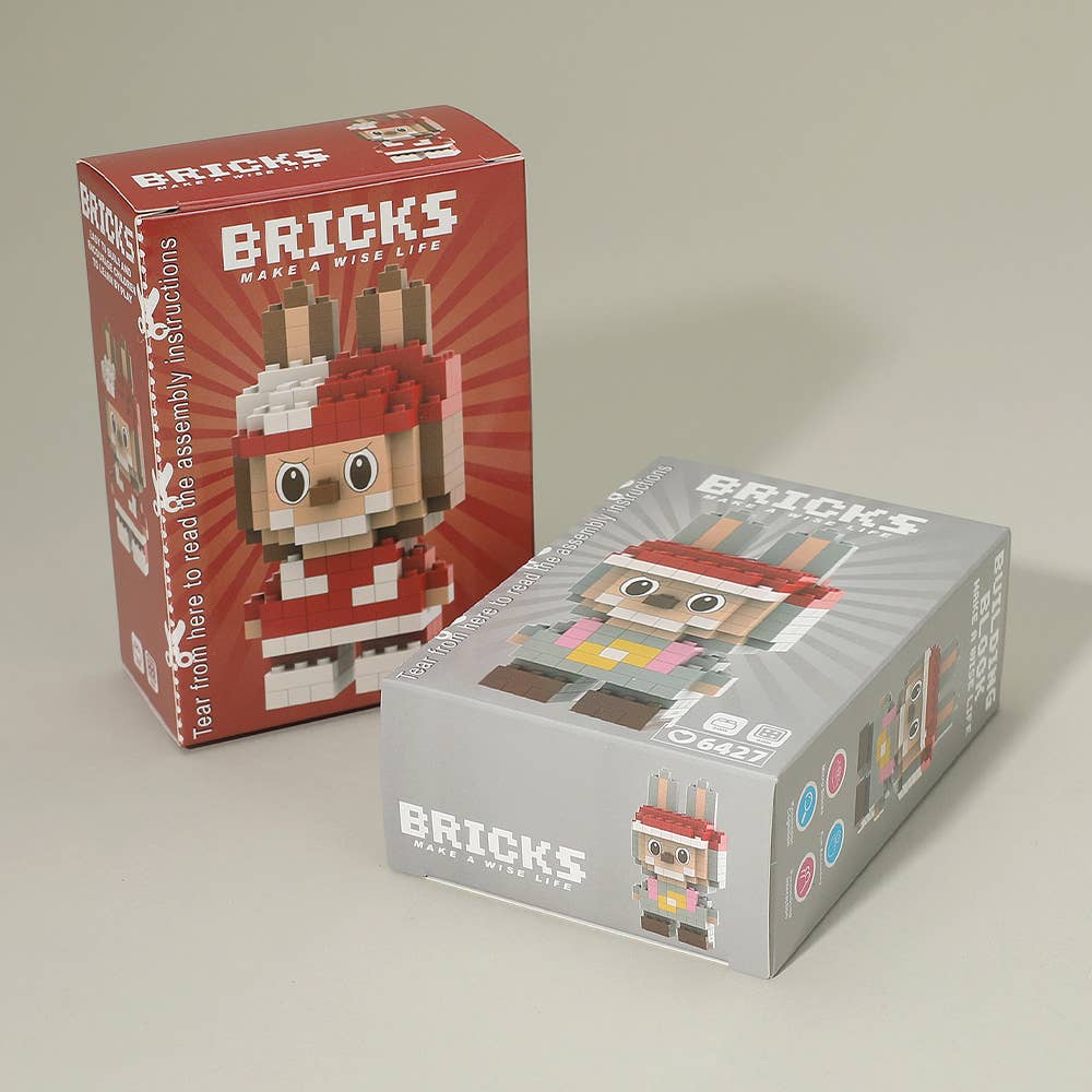 Labubu Monster Bunny Figure Building Brick Toys