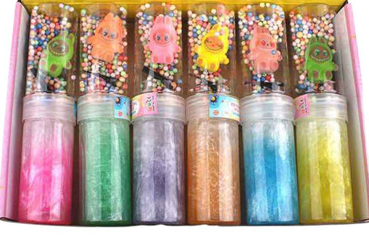 Monster Labubu Slim Tube Assorted Crystal Mud Toy