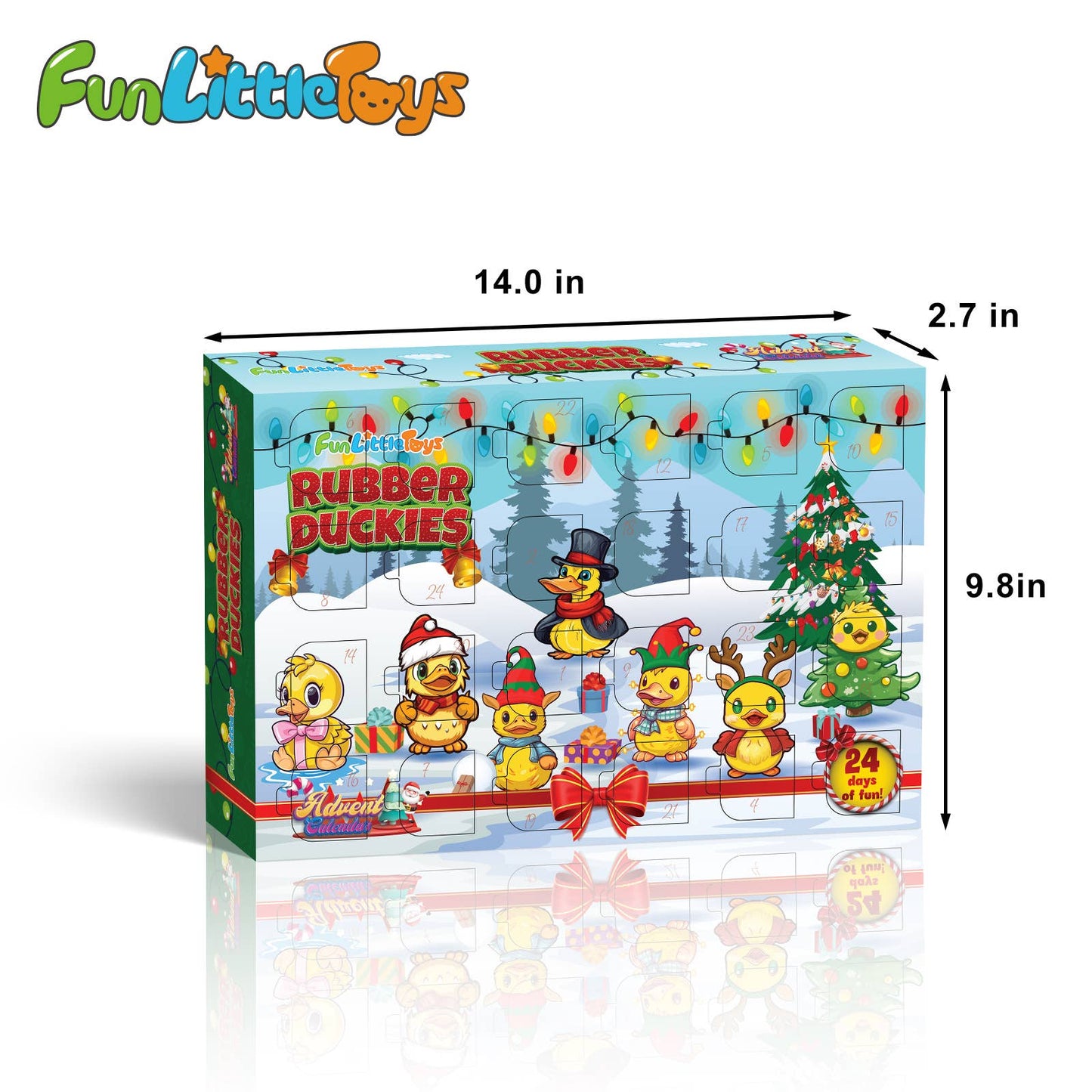 2023 Christmas Advent Calendar - Rubber Ducks 24 Pcs