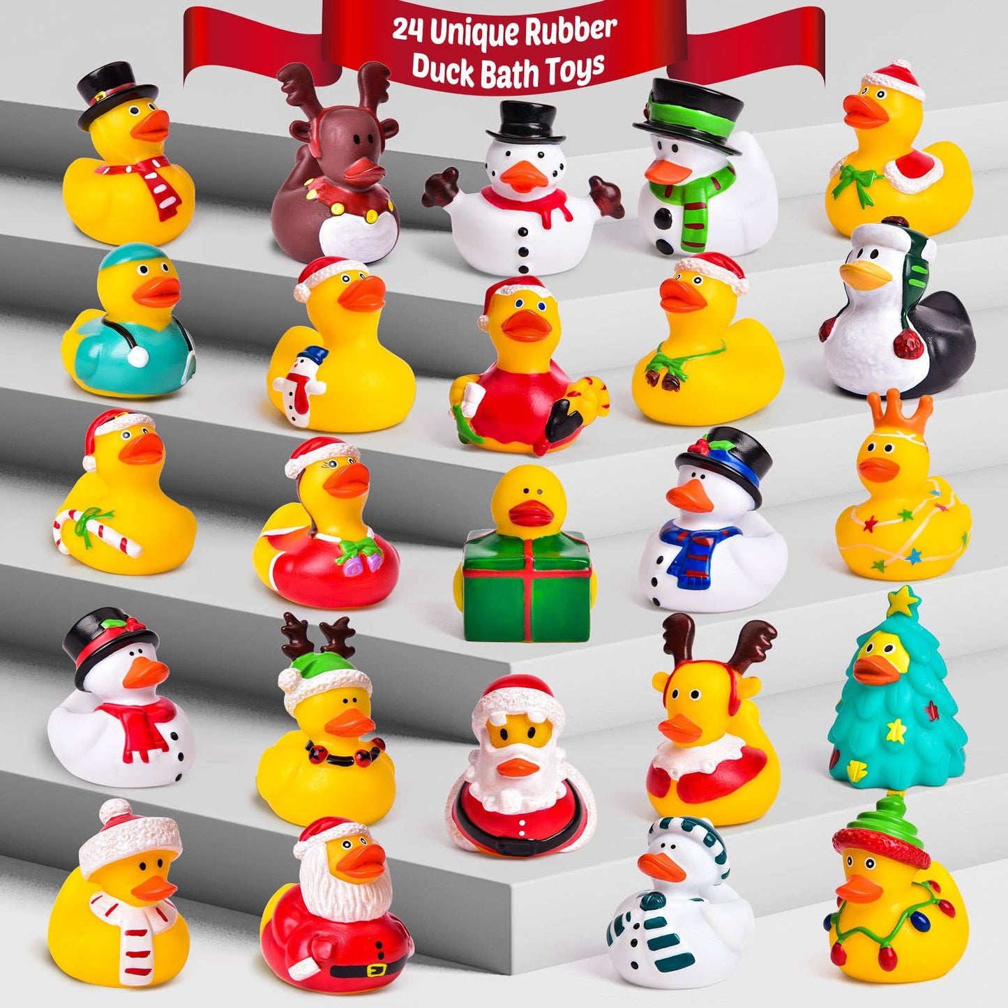 2023 Christmas Advent Calendar - Rubber Ducks 24 Pcs