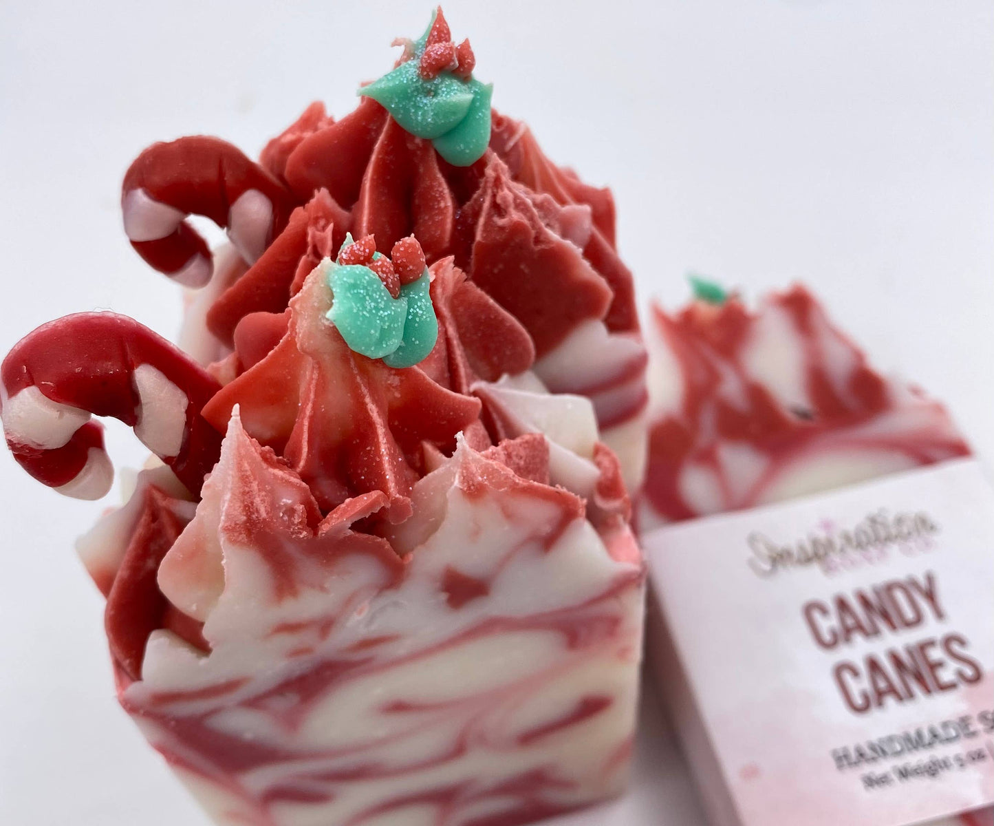 Candy Canes Handmade Soap