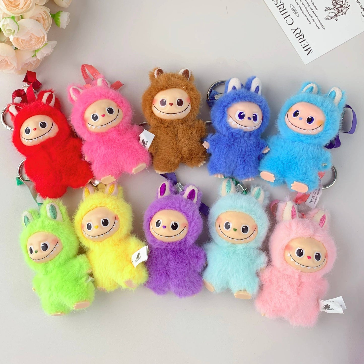 Mini Labubu dolls,The monsters pin for love series (blind box)