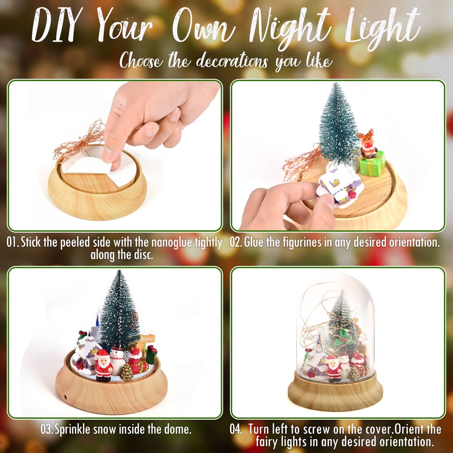 DIY Christmas Glass Dome Night Light 2023 Advent Calendar