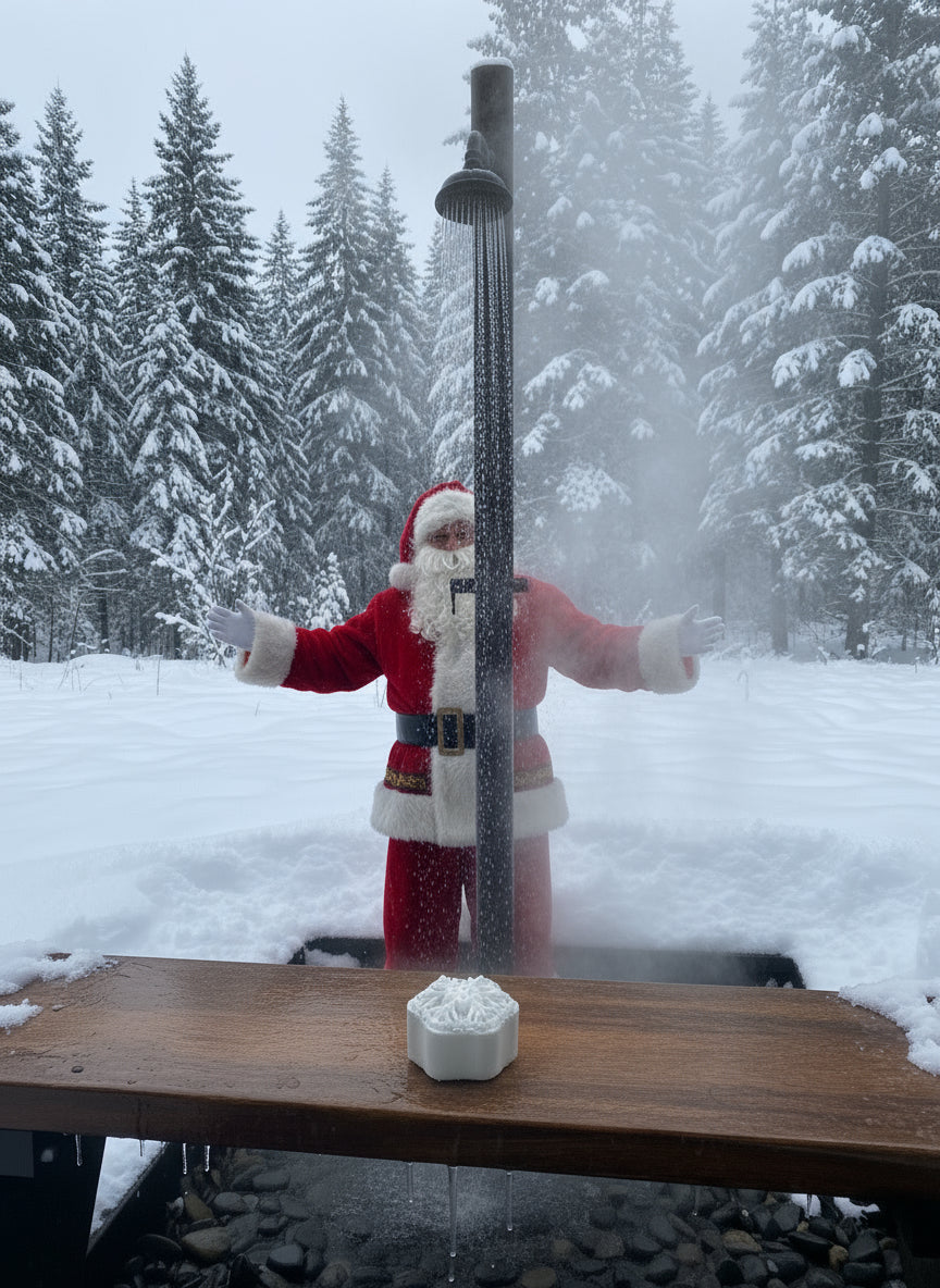 Snowflake shower steamer