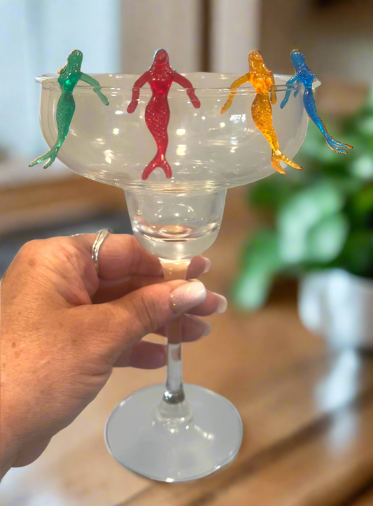 Mermaid cocktail rim charm