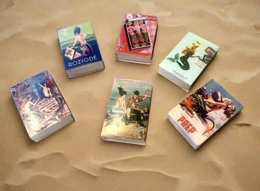 Individual vintage mermaid print matchbox