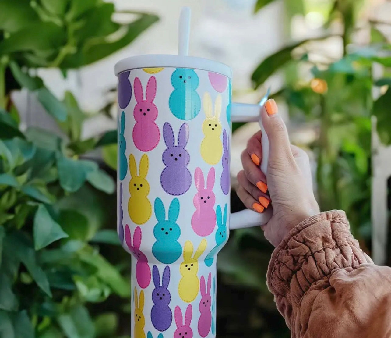 Easter Peeps Tumbler Cup: White