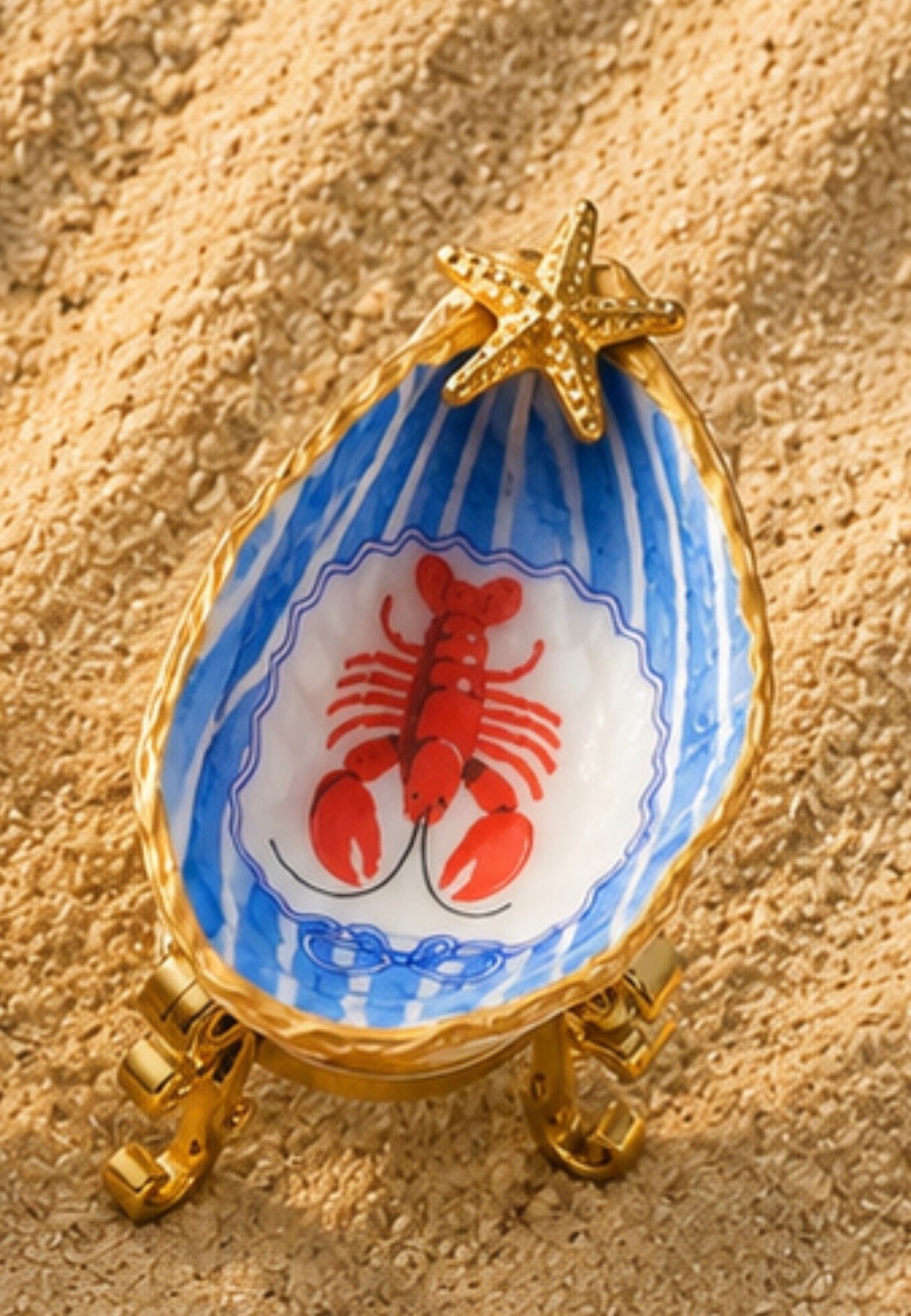 Mermaid’s Own Gilded decoupage Oysters