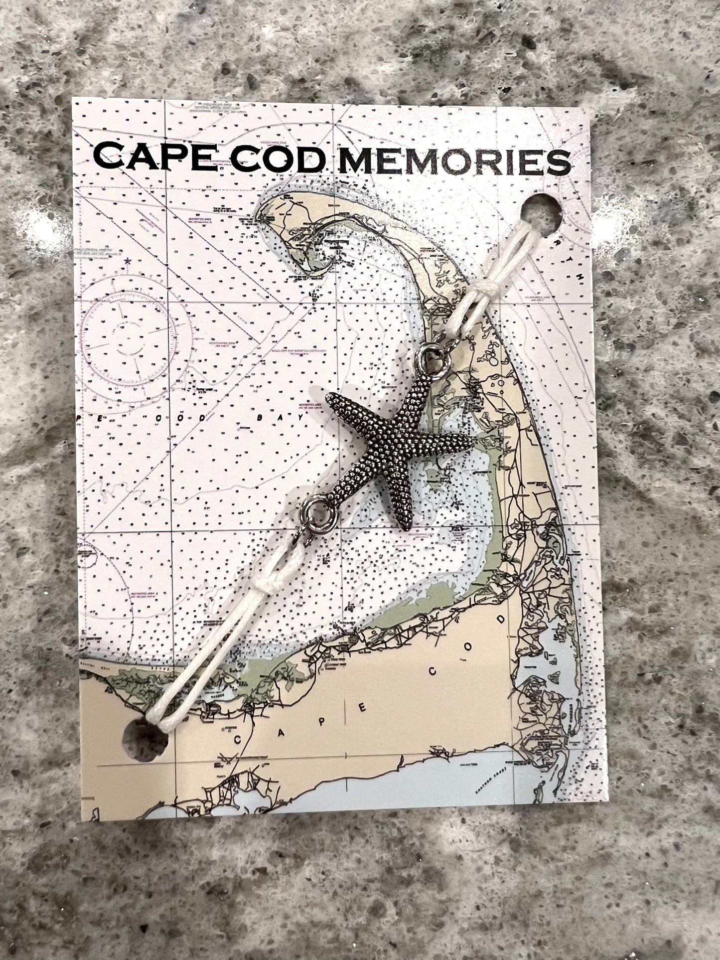 Cape Cod Nautical Chart Cord Bracelets