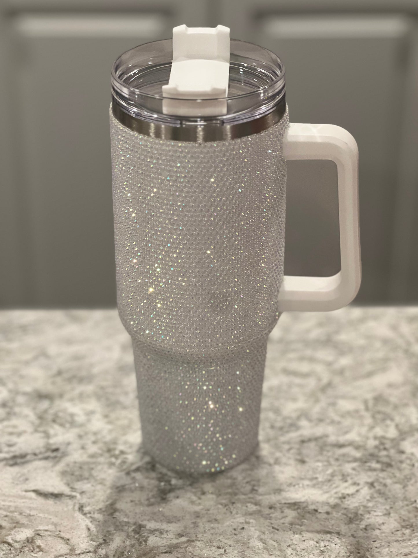 Bling Hydrating white Tumbler 40 oz