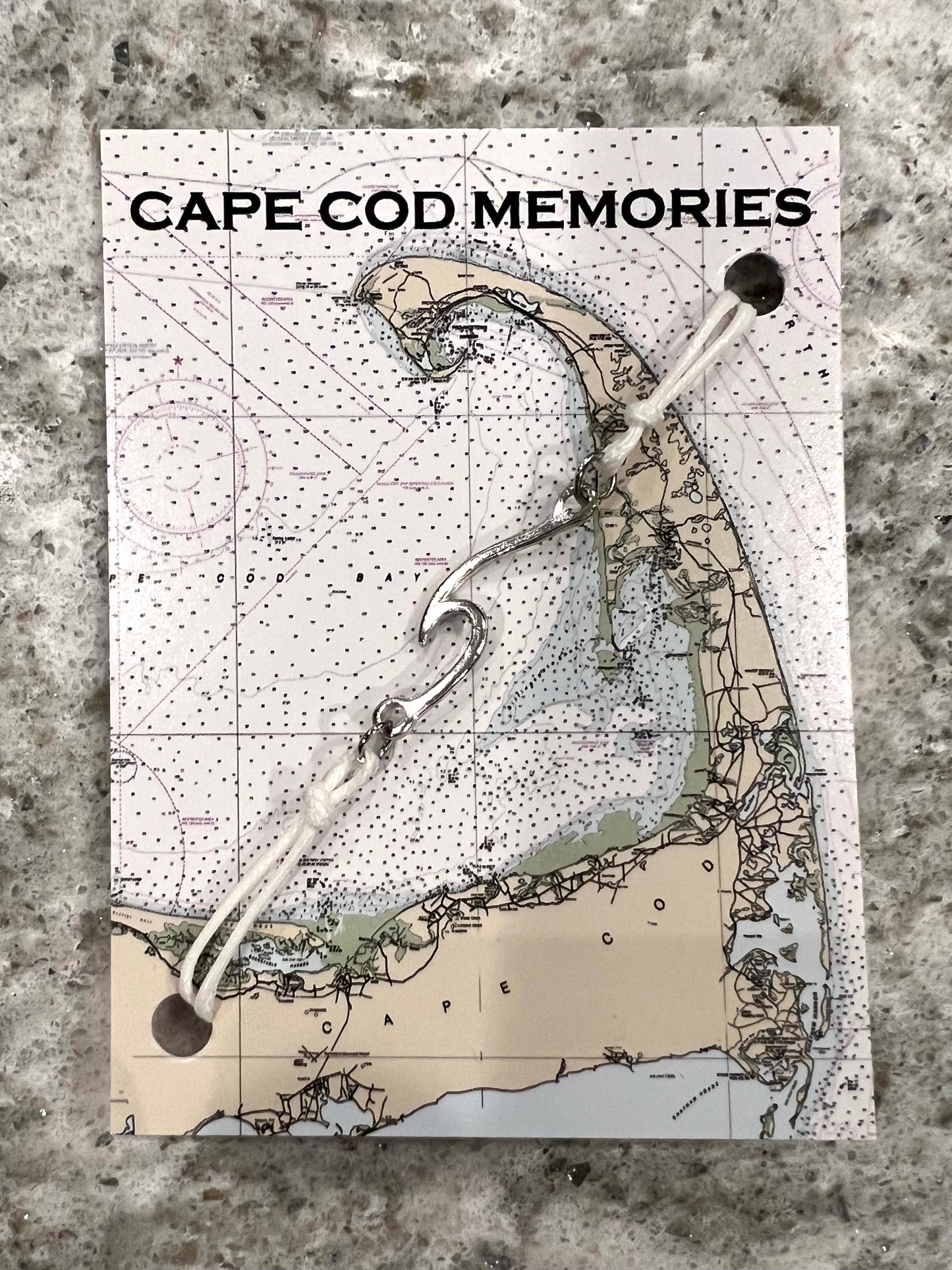 Cape Cod Nautical Chart Cord Bracelets