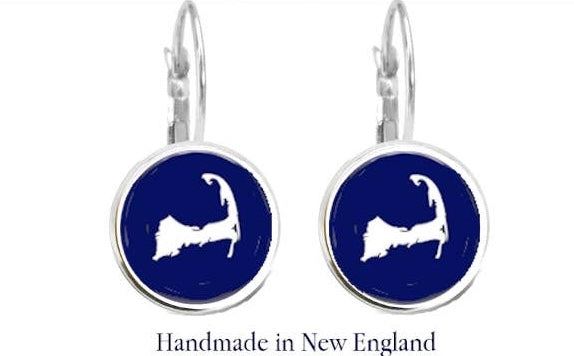 Earrings - Dangles - Navy Cape Cod: Silver