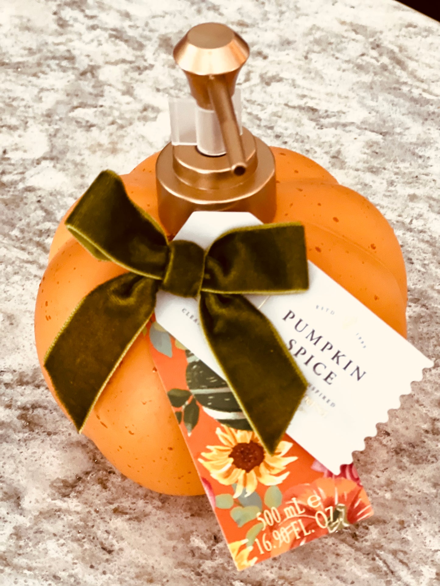 Glass Pumpkin Hand Soap