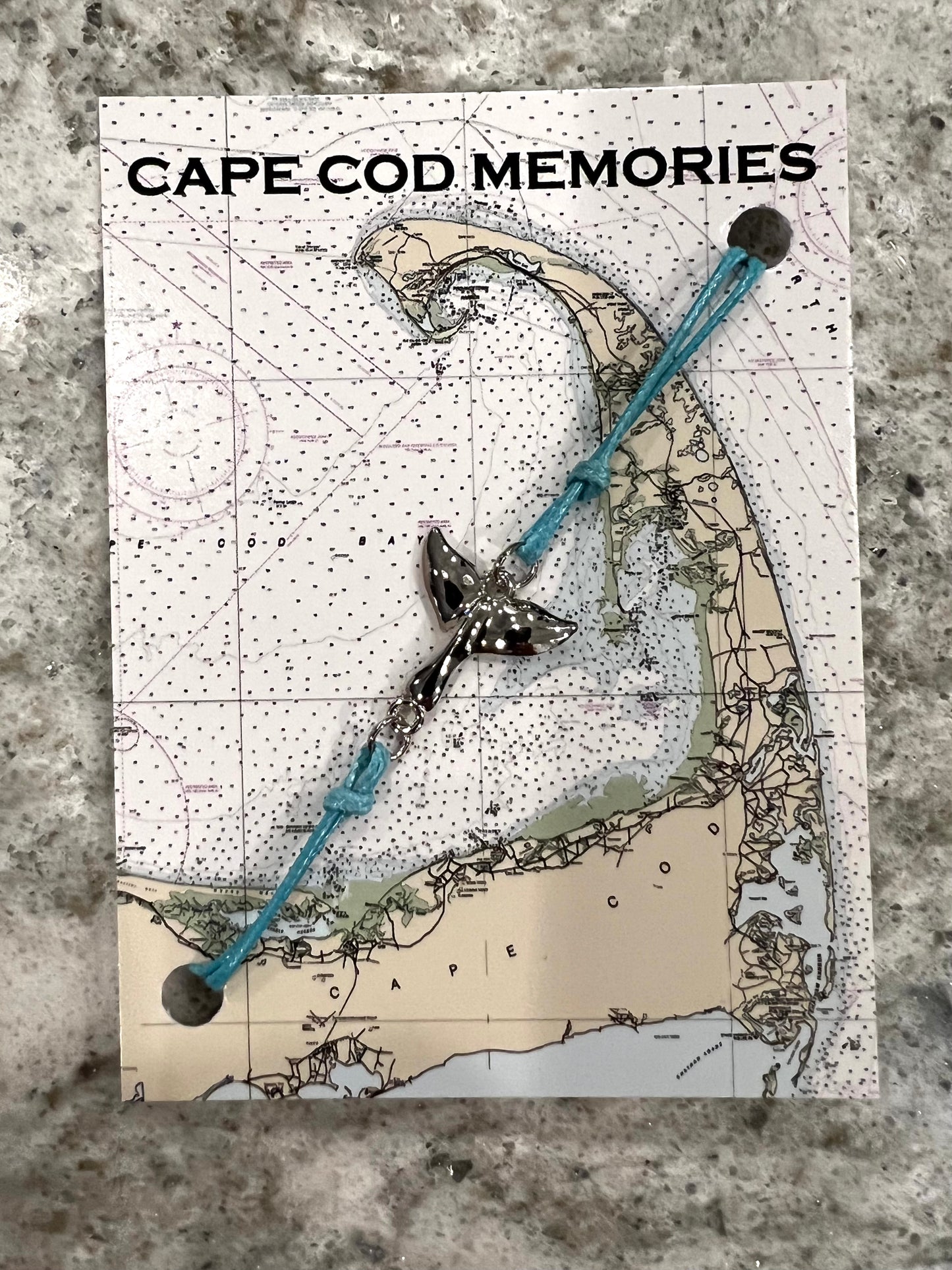 Cape Cod Nautical Chart Cord Bracelets