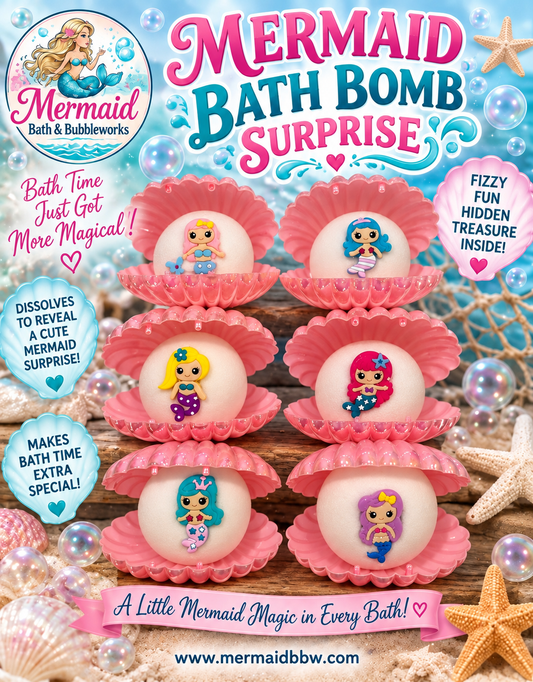 Mermaid bath bomb surprise
