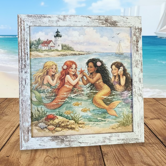 Exclusive “Mermaid Friends” canvas print