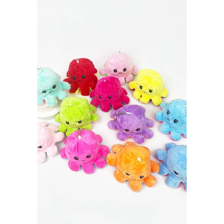 The Reversible Octopus Keychain: MIX COLOR / ONE(12)