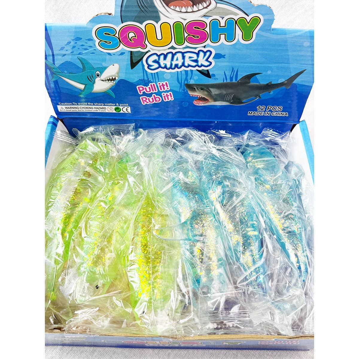 Maltose Shark Stress Release Squishy Toy: MIX COLOR / ONE(12)