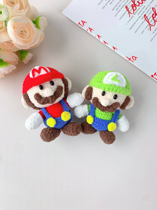 Mario & Luigi Crochet Characters-Handmade