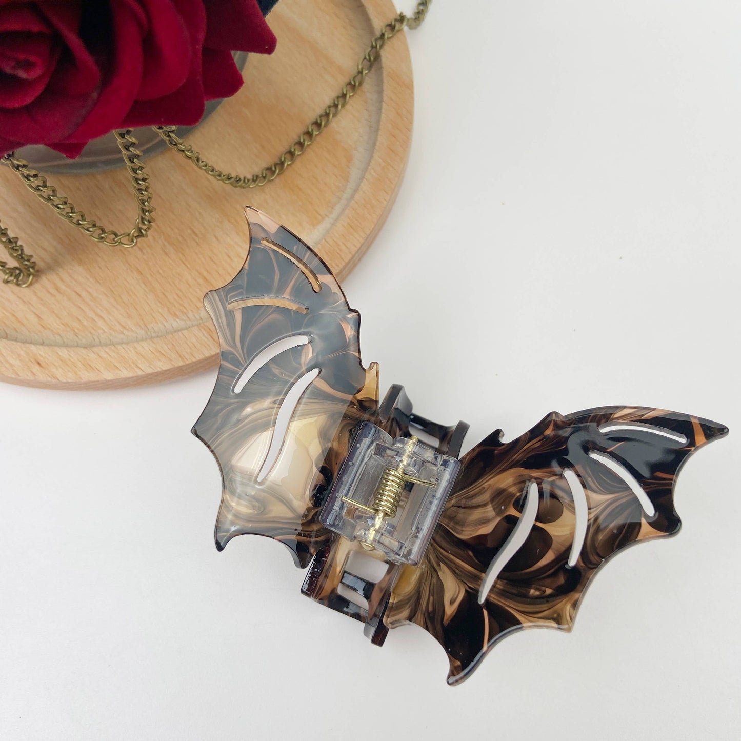 Colorful Bat Hair Clip Halloween: 1