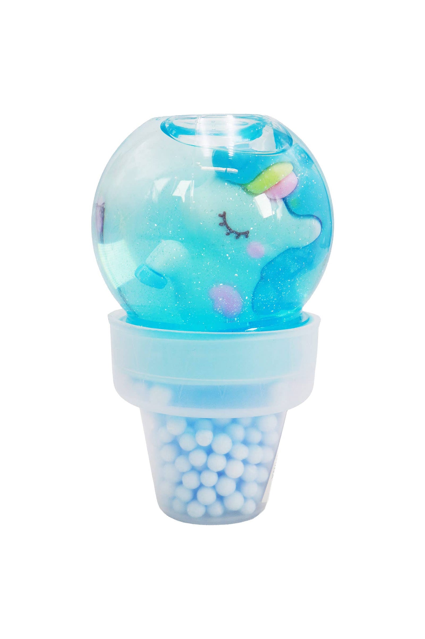 Unicorn Figure Foam Ball Slime Ice Cream Jar