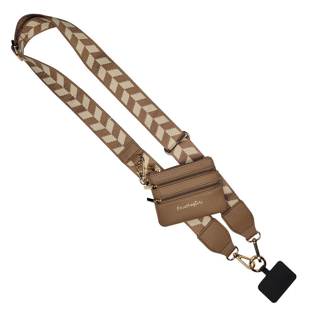 Clip & Go Crossbody Strap w/Zippered Pouch: Leopard