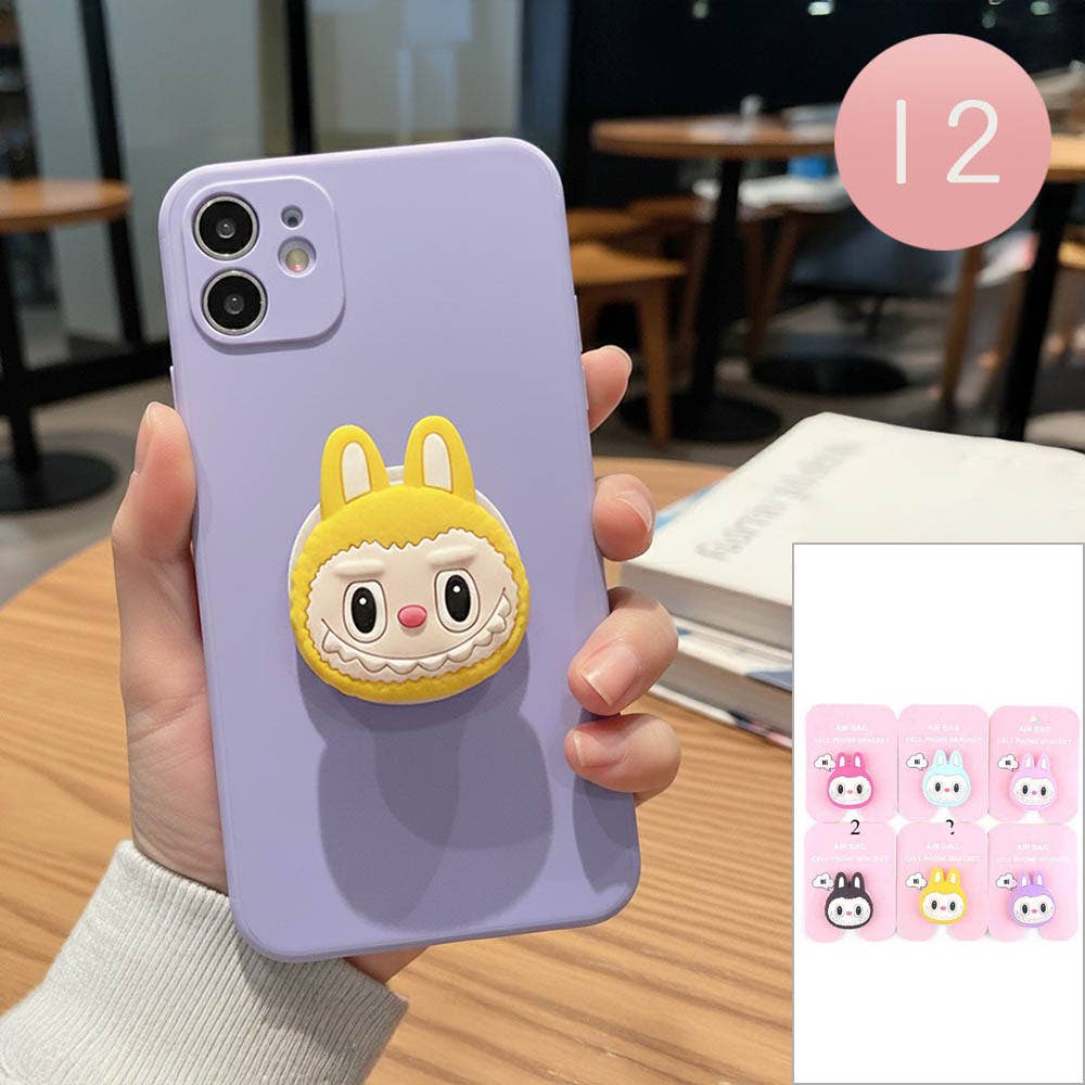 Labubu Monster Bunny Character Phone Pop-up grip