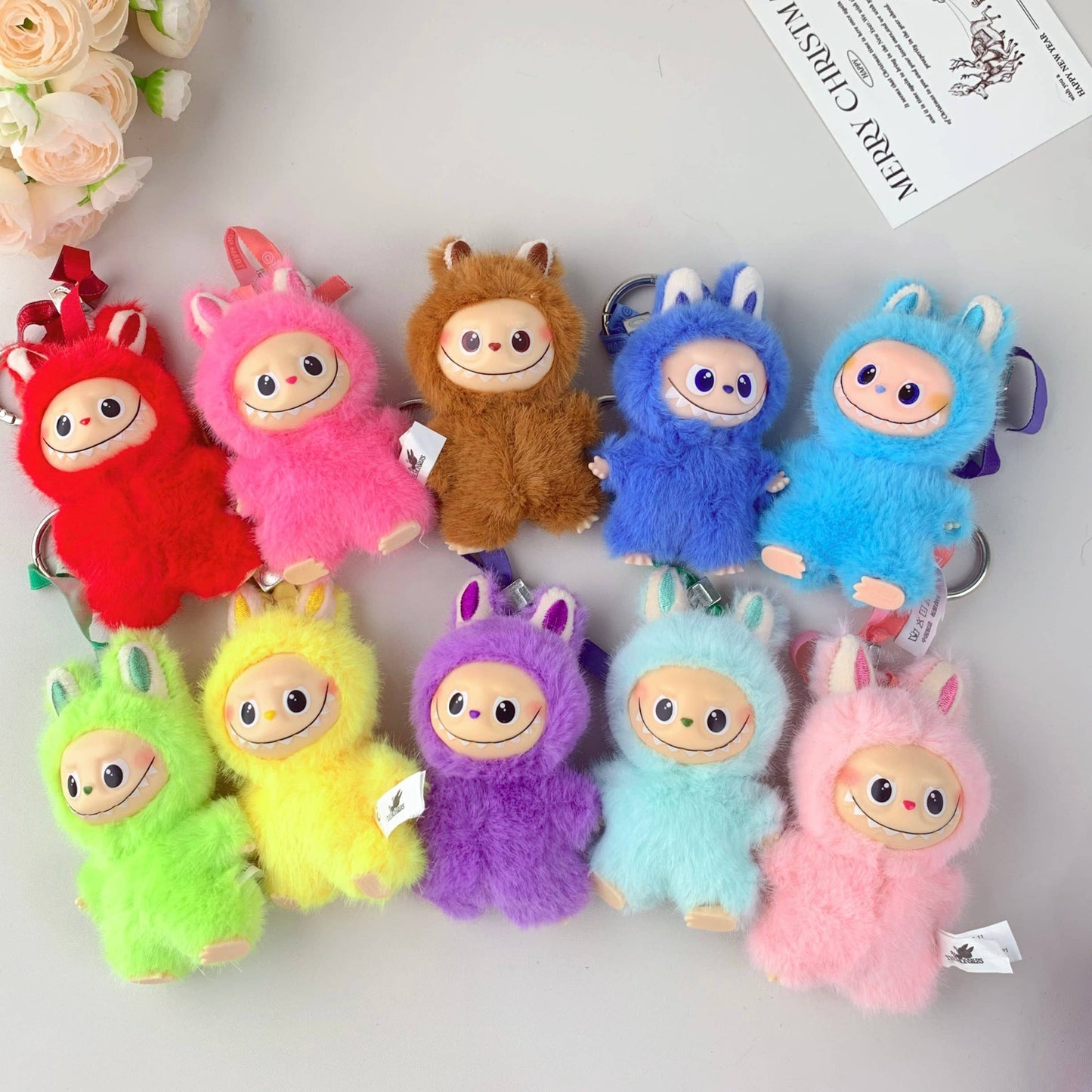 Mini Labubu dolls,The monsters pin for love series (blind box)