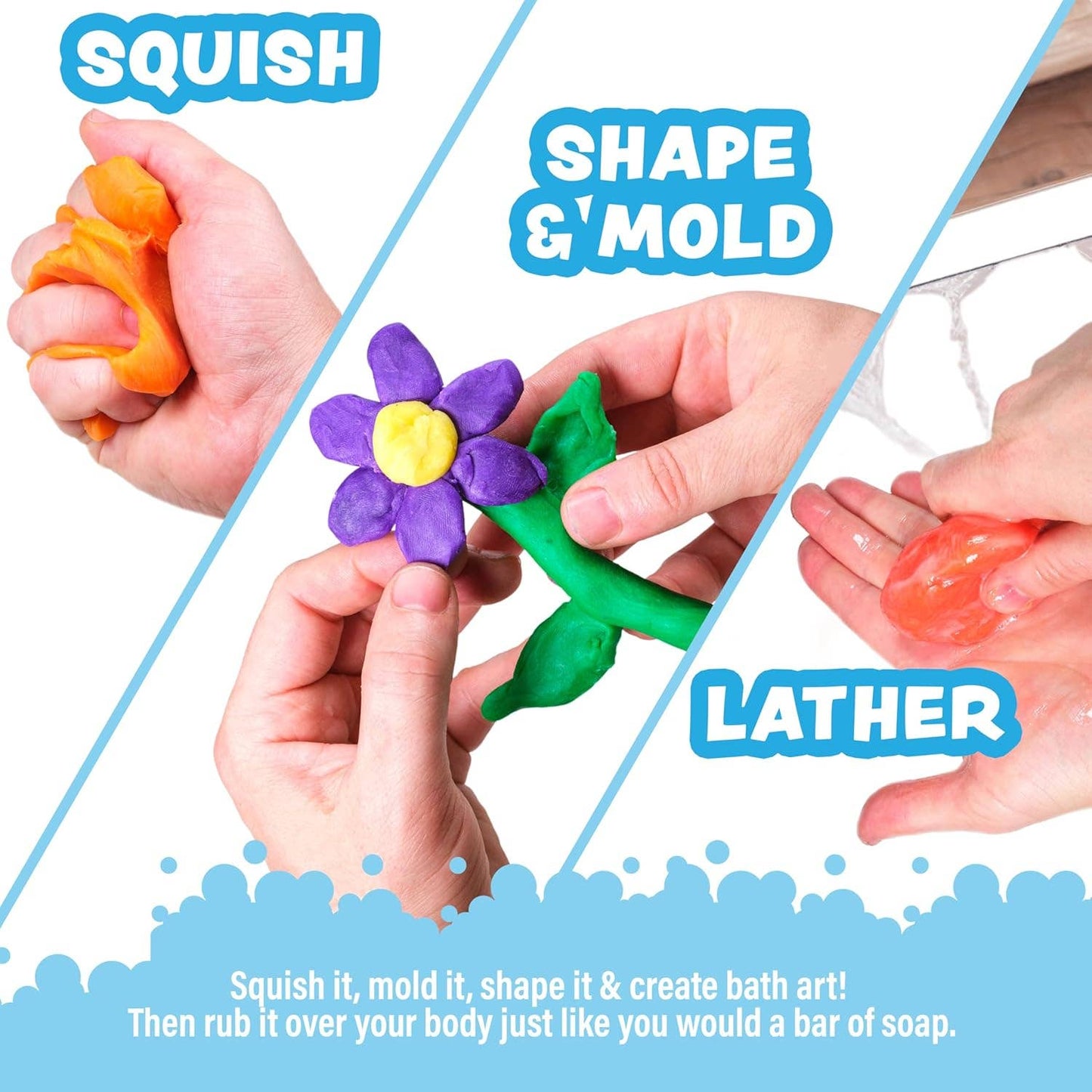 Tub Works® Bath Dough™ Moldable Kids Soap l