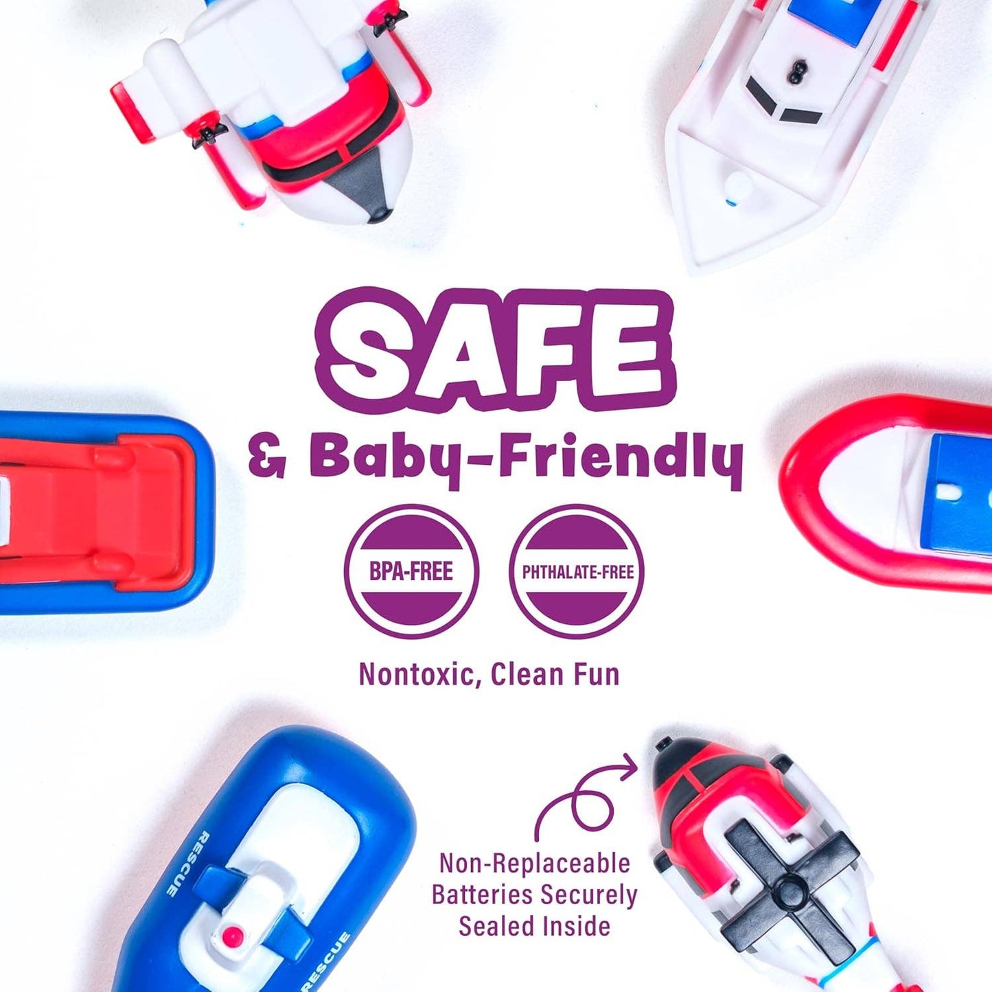 Tub Works® Ocean Rescue™ Vehicles Light Up Bath Toy
