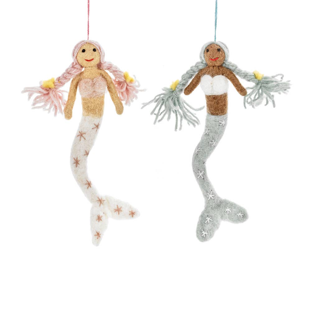 Handmade Felt Magical Mermaids