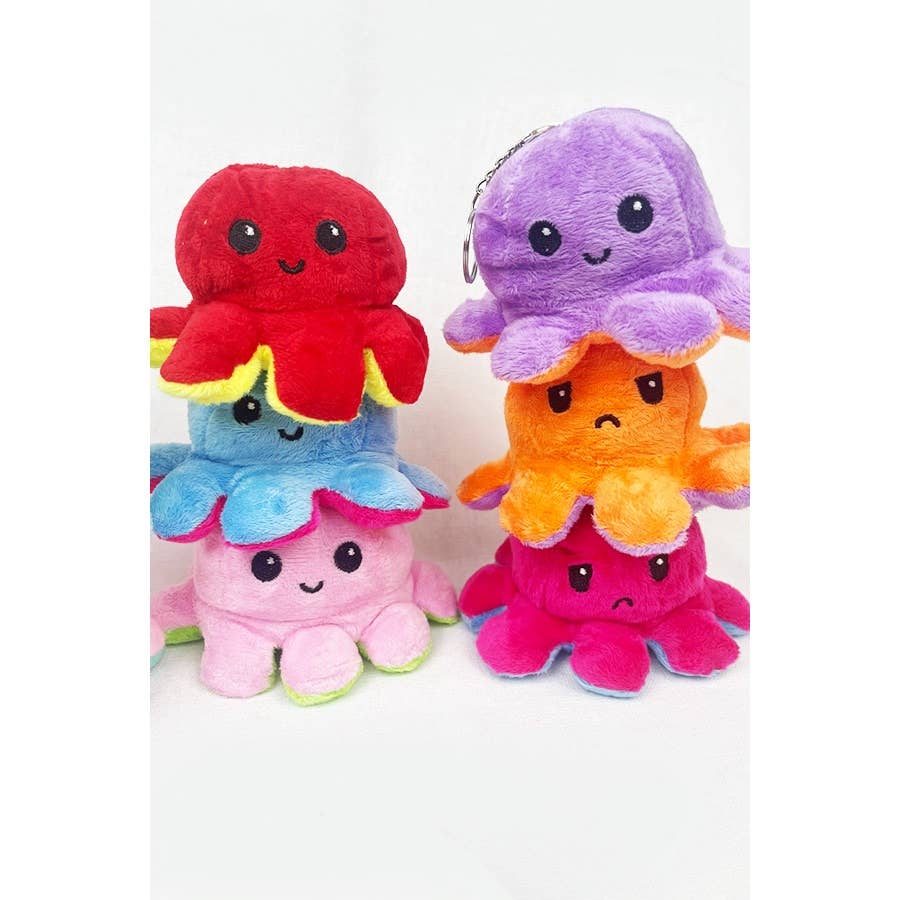 The Reversible Octopus Keychain: MIX COLOR / ONE(12)