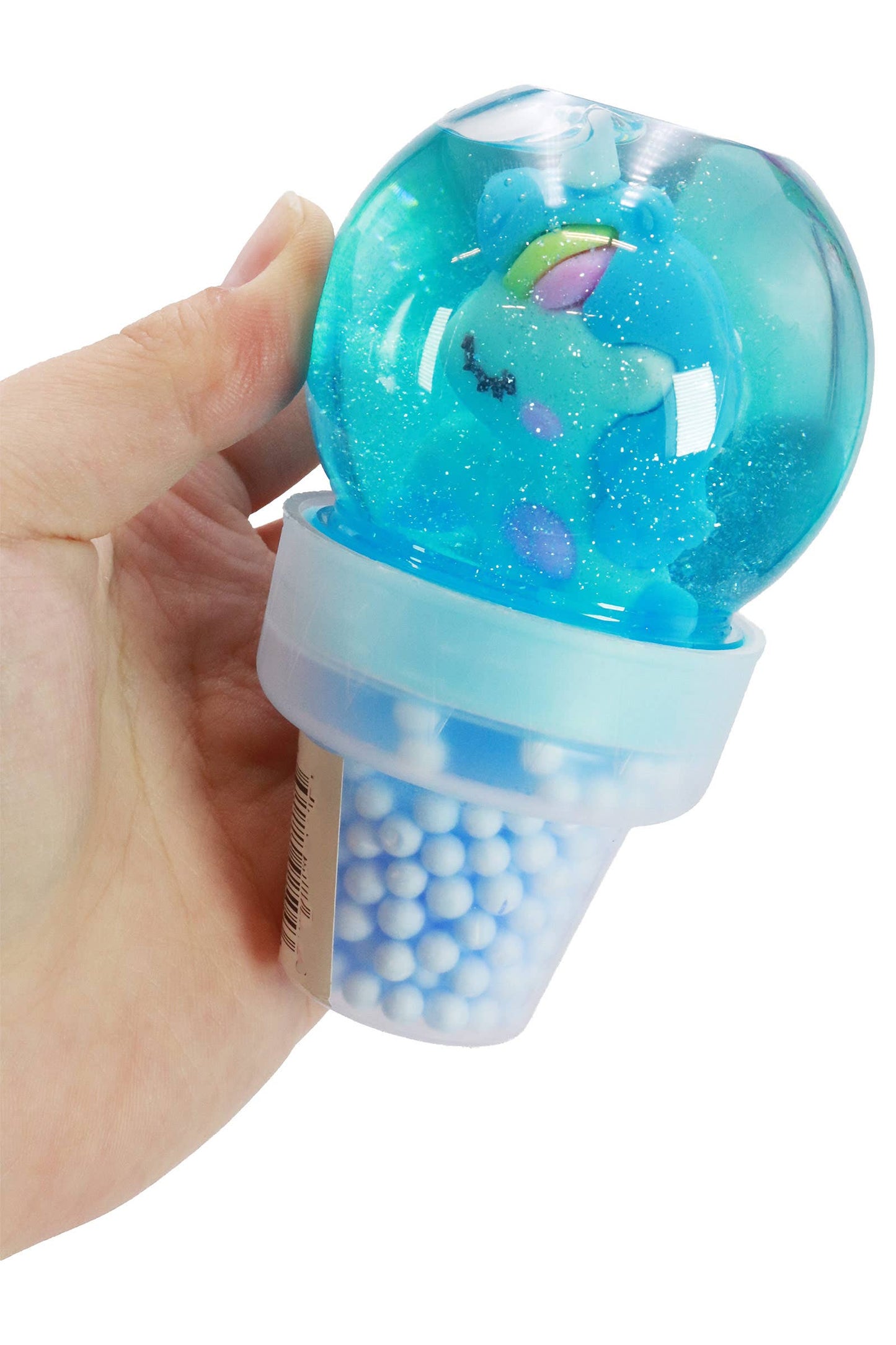 Unicorn Figure Foam Ball Slime Ice Cream Jar