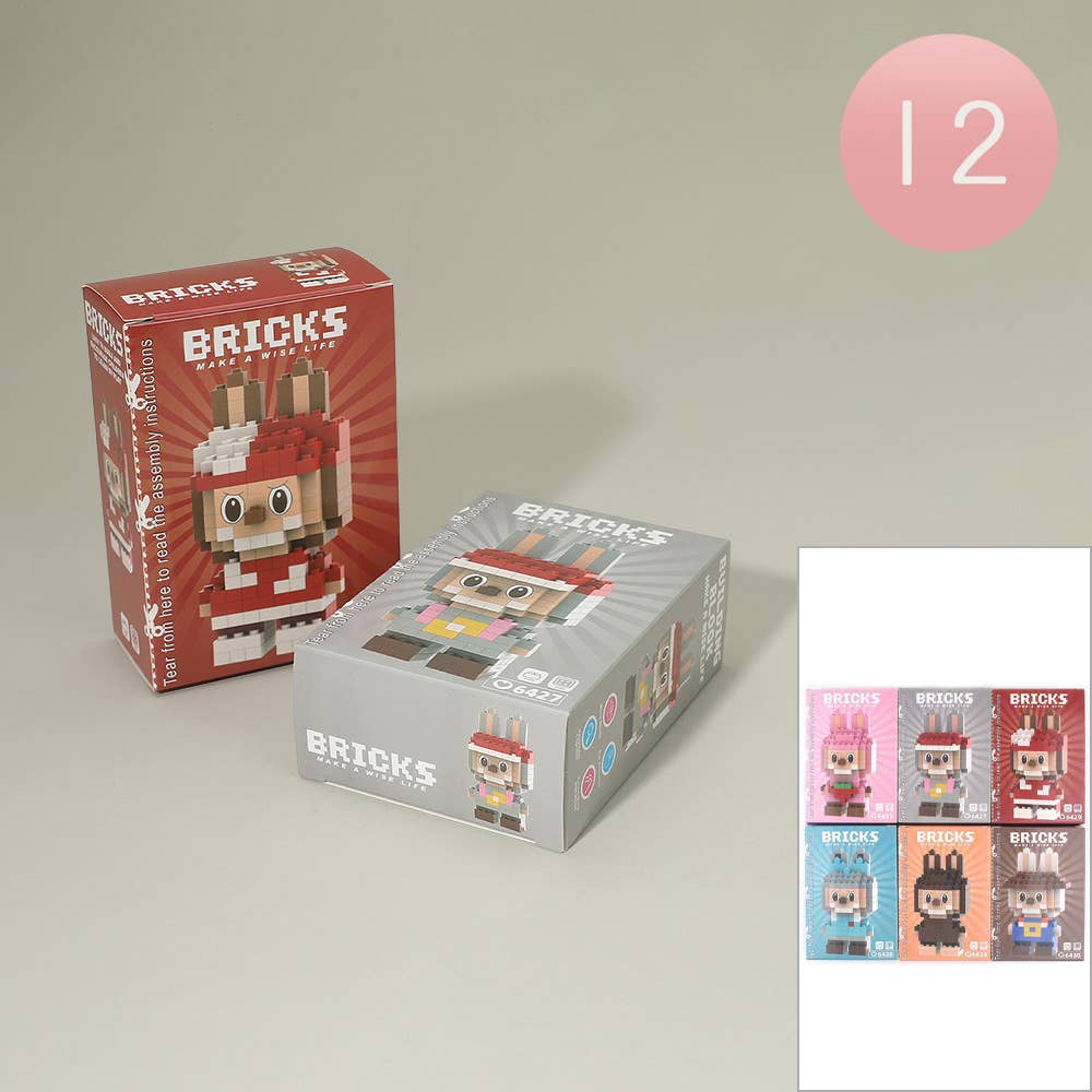 Labubu Monster Bunny Figure Building Brick Toys