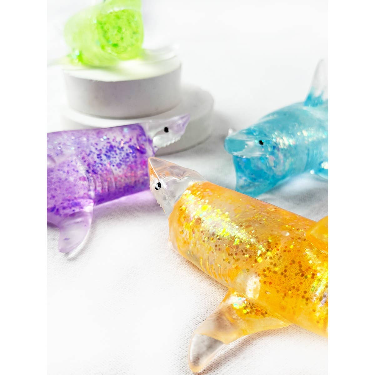 Maltose Shark Stress Release Squishy Toy: MIX COLOR / ONE(12)