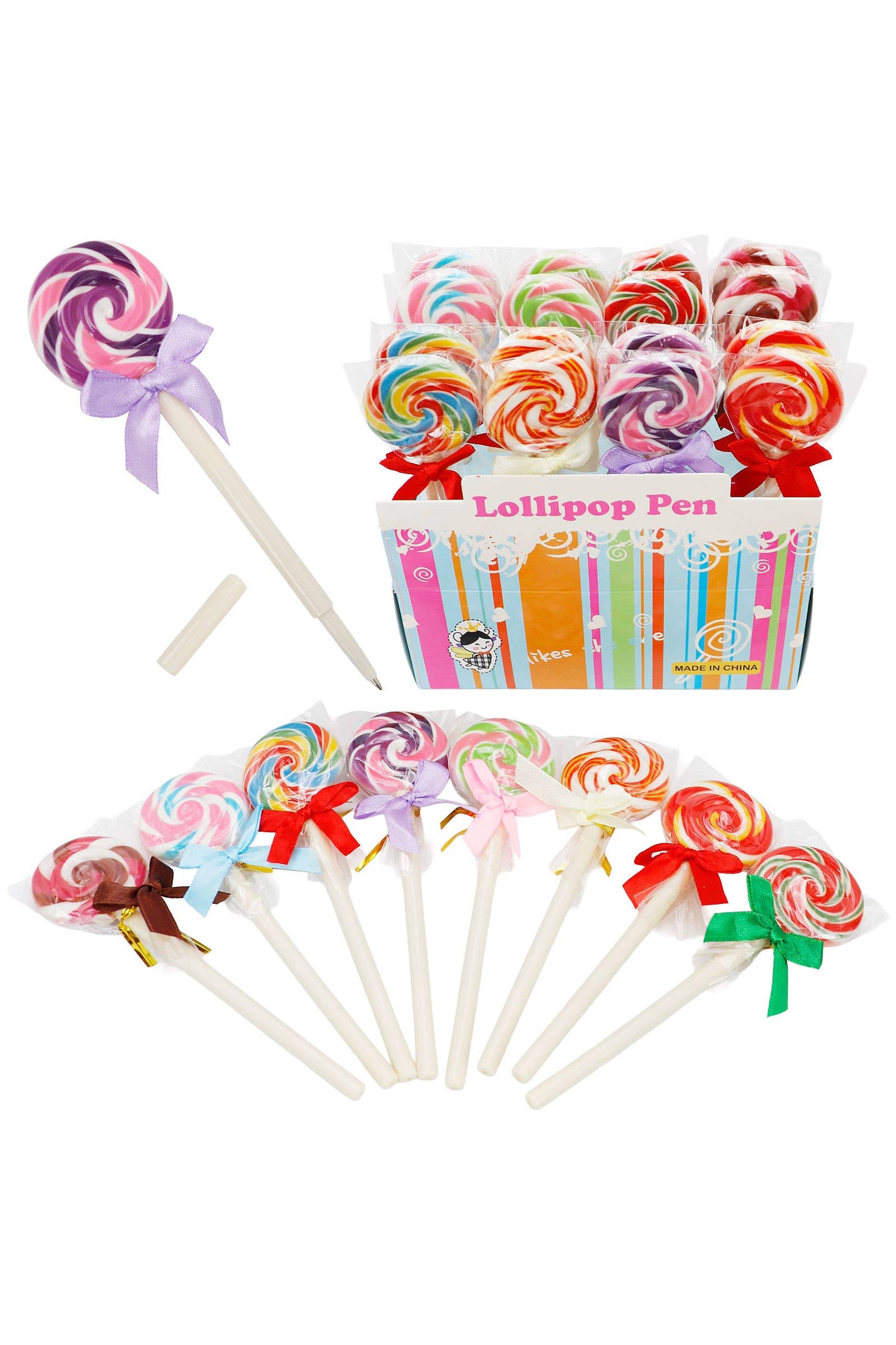 Swirl Lollipop Candy Ballpoint Pen