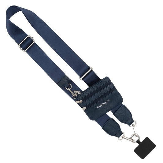 Clip & Go Phone Lanyard with Wallet - Neutral Collection: Navy